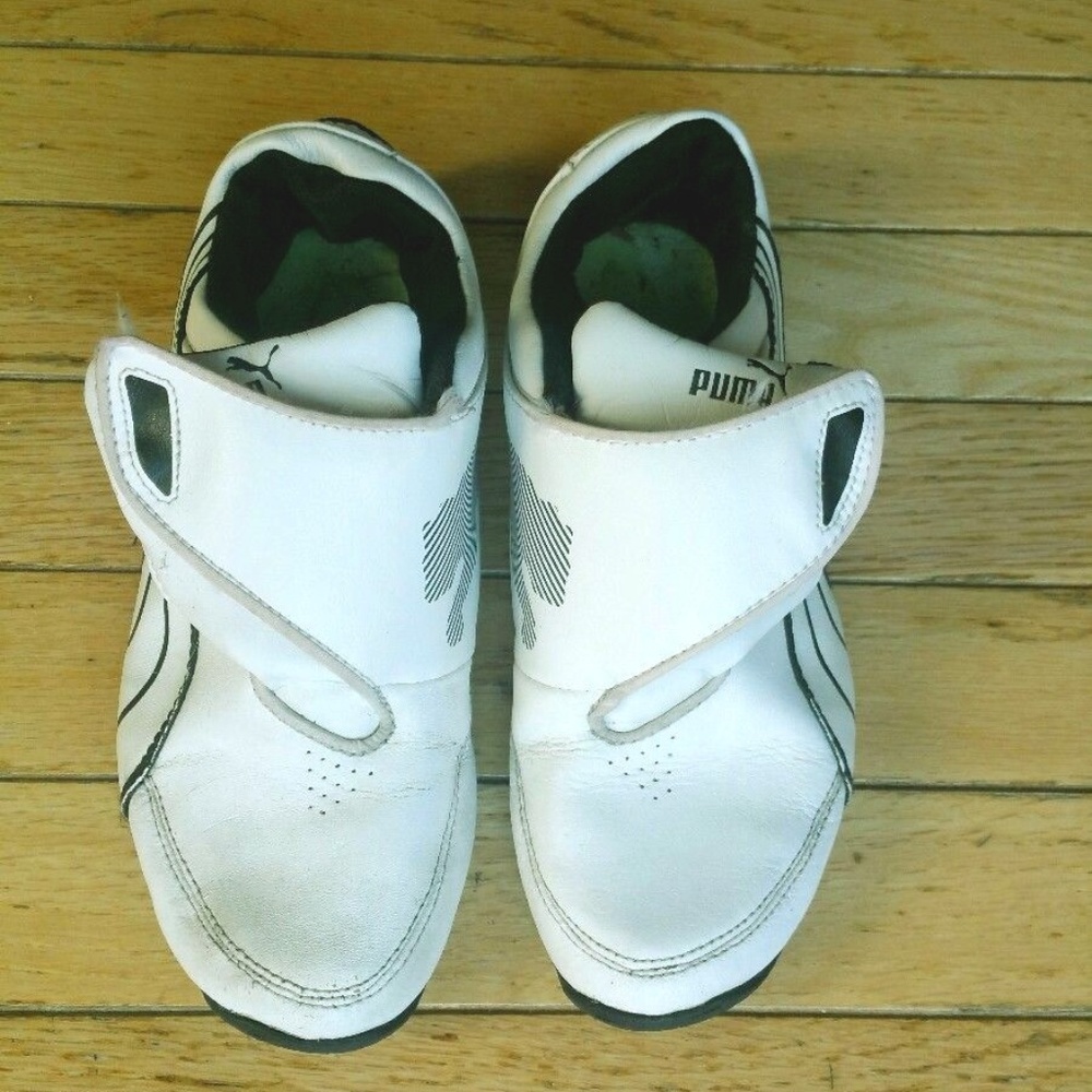 Puma Mostro perf Ext white/black Leather Trainers